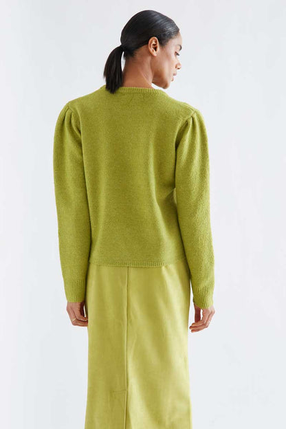 Basic green knit jumper