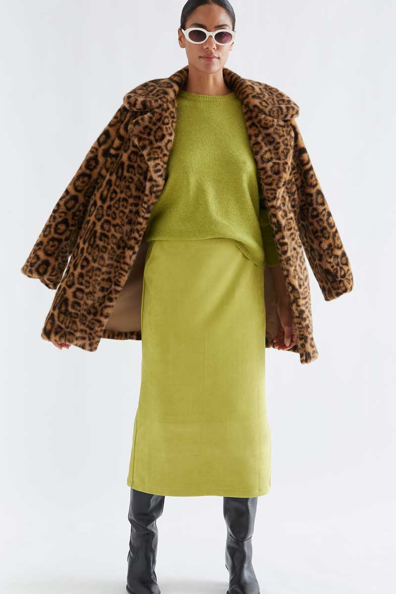 Basic green knit jumper