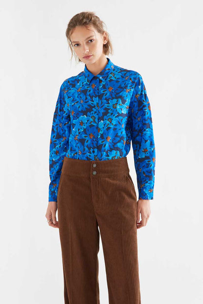 Clematis print shirt