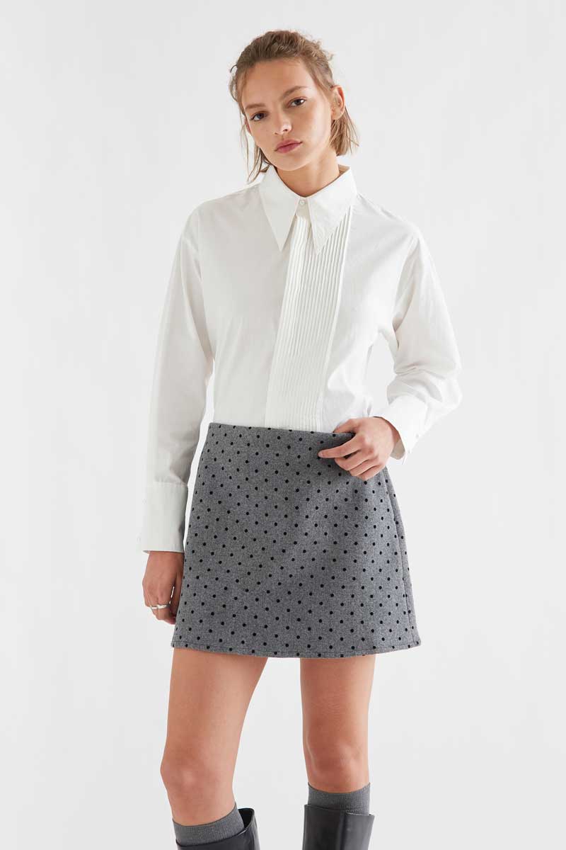 100% cotton white striped shirt