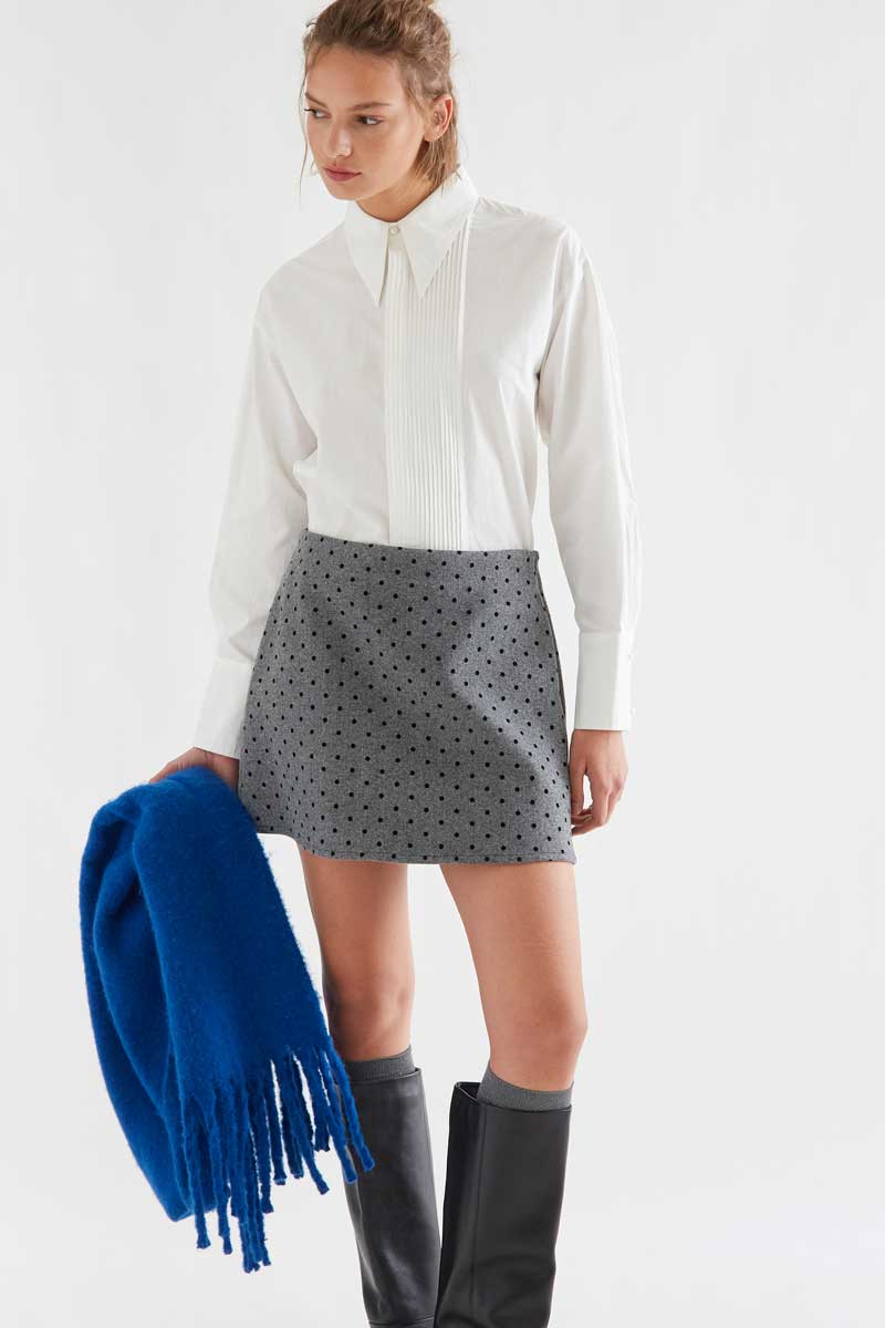 100% cotton white striped shirt