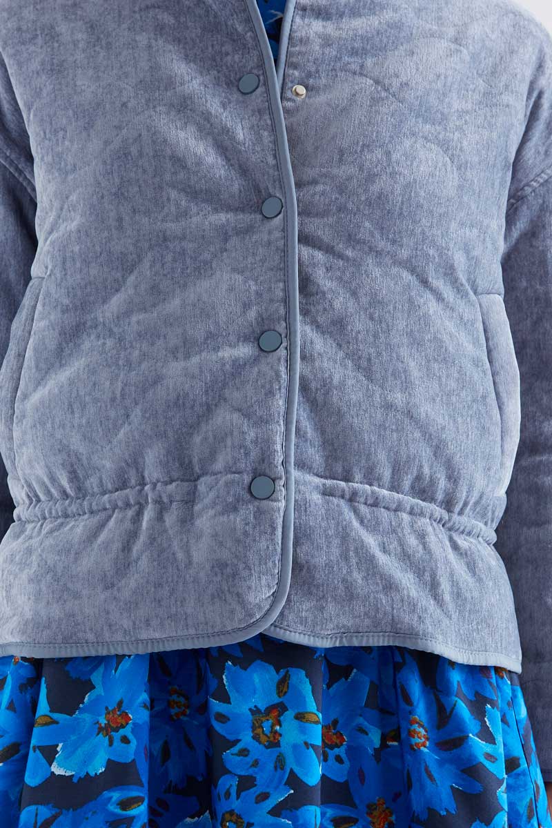Light blue quilted jacket