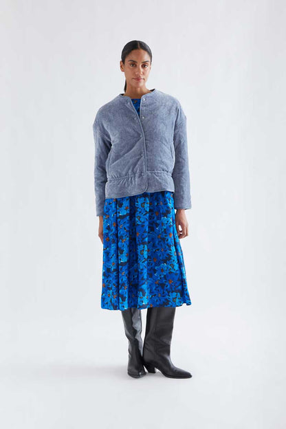 Light blue quilted jacket