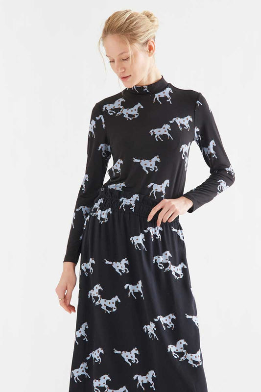 Horse print T-shirt