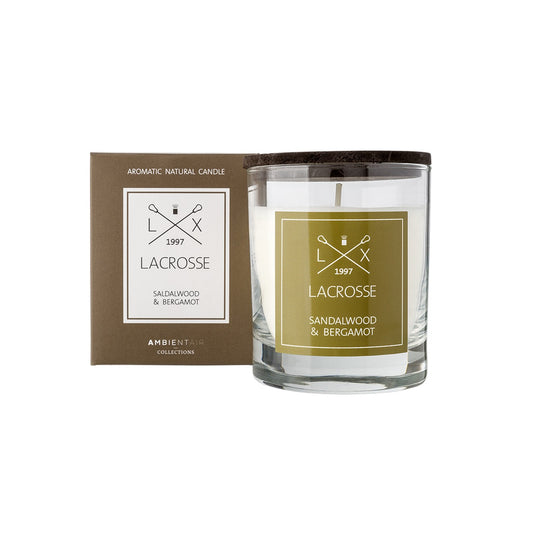 Sandalwood & Bergamot Φυτικό αρωματικό κερί με καπάκι 200gr