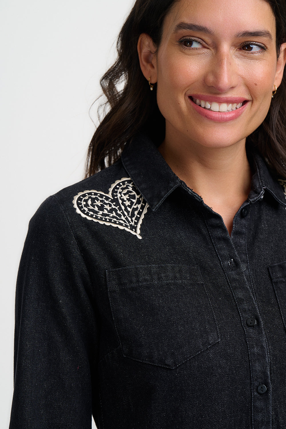 Jamelia Denim Mini Smock Dress