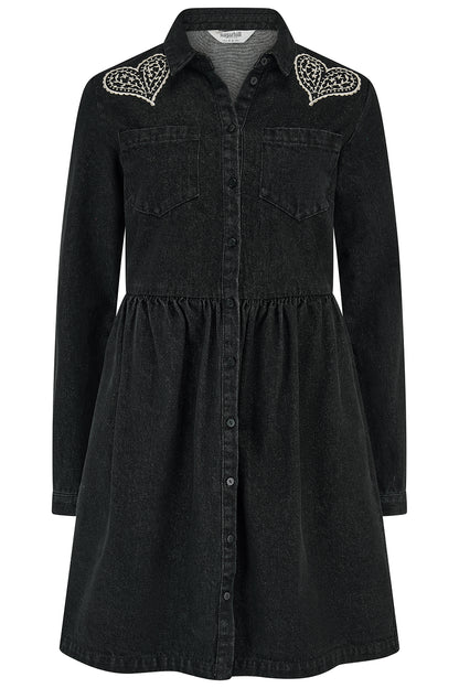 Jamelia Denim Mini Smock Dress