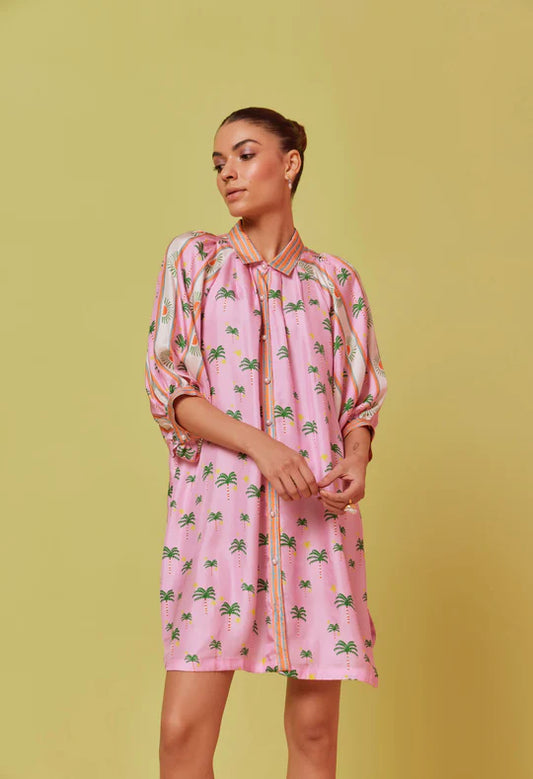 Rosa Mini- Running Palm (100% Silk)