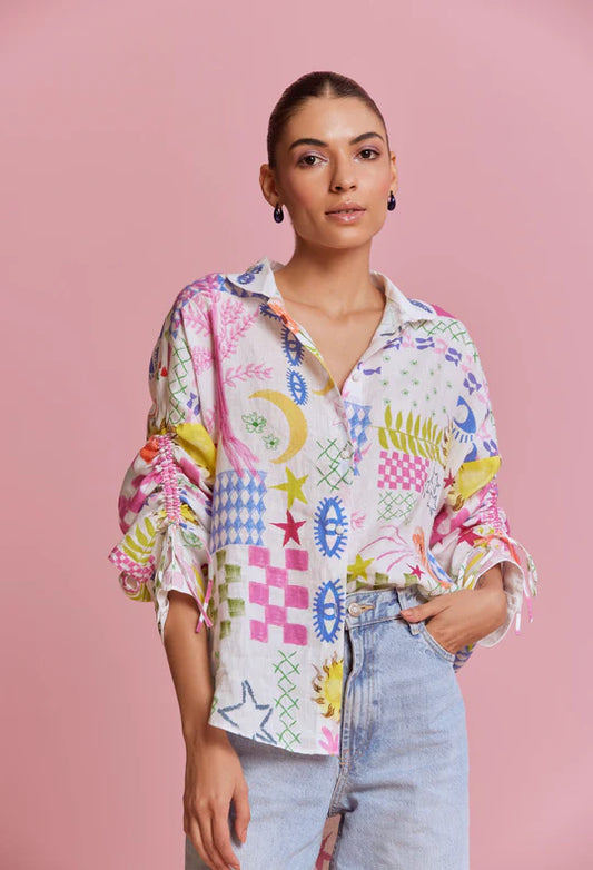 Thais Shirt- Celeste