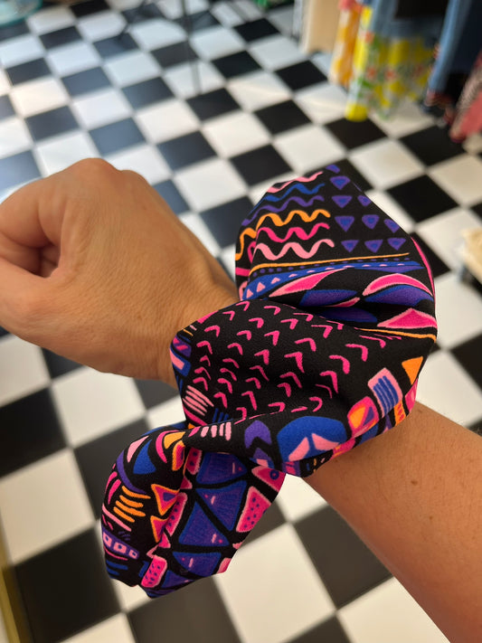 Scrunchies - Blue/Black