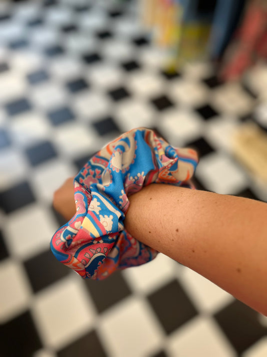 Scrunchies - Orange/Blue