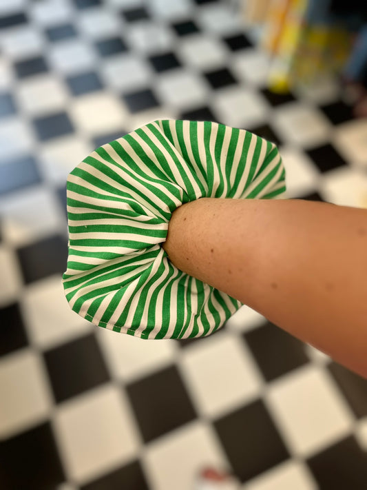 Scrunchies - Green stripes