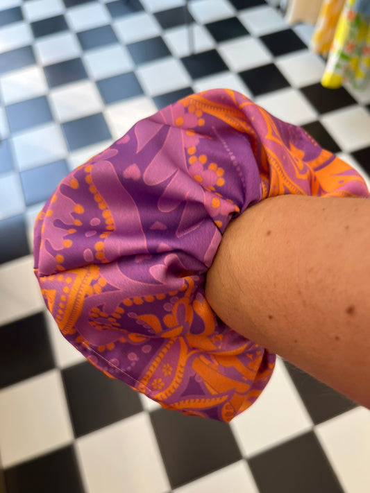 Scrunchies - Purple/Orange