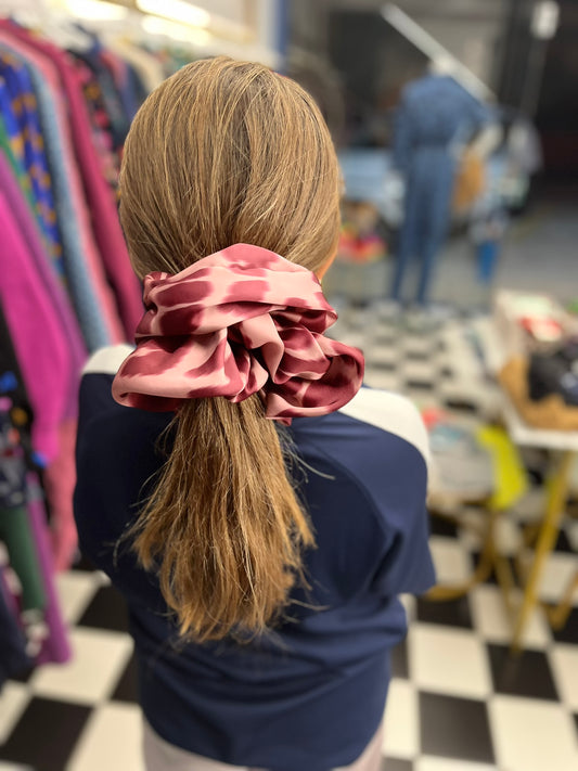 GIANT SCRUNCHIES - BROWN/WHITE