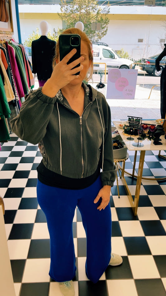 CARDIGAN GREY FLASHY