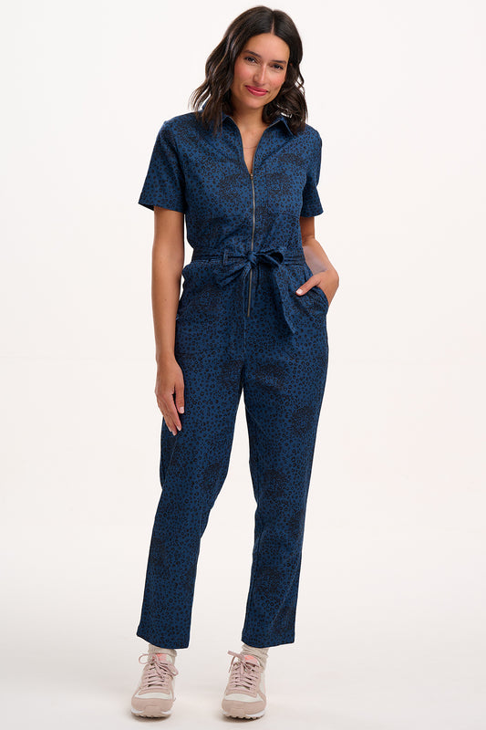 Billy Boilersuit - Petrol Navy, Hidden Leopard