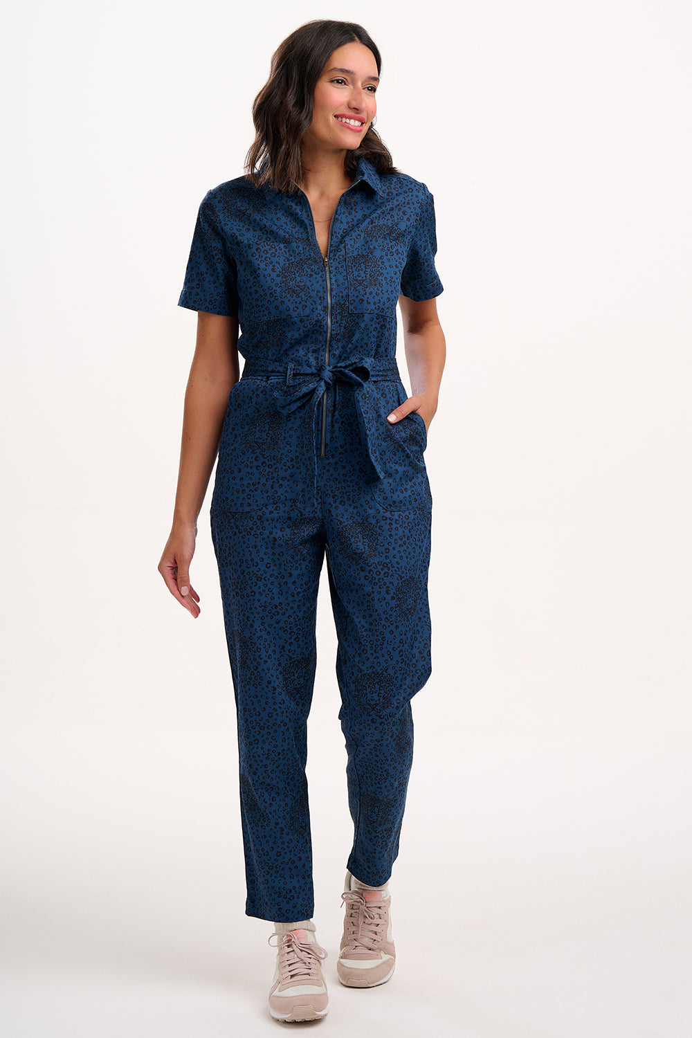 Billy Boilersuit - Petrol Navy, Hidden Leopard