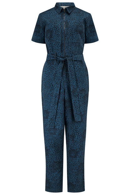 Billy Boilersuit - Petrol Navy, Hidden Leopard