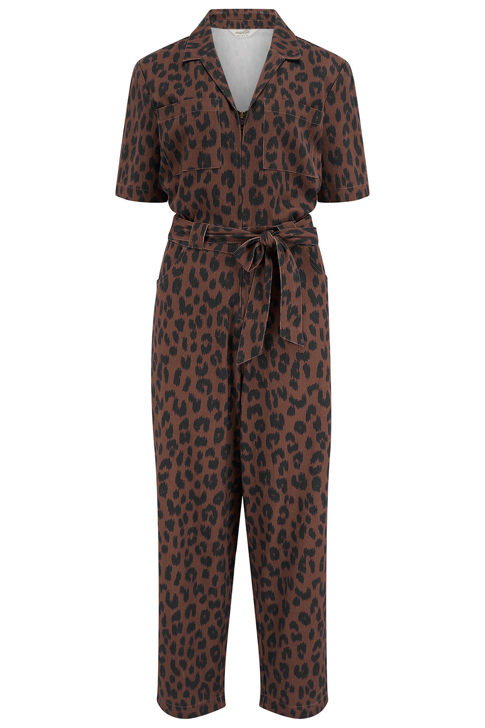 Meredith Boilersuit - Rust/Navy, Ikat Leopard