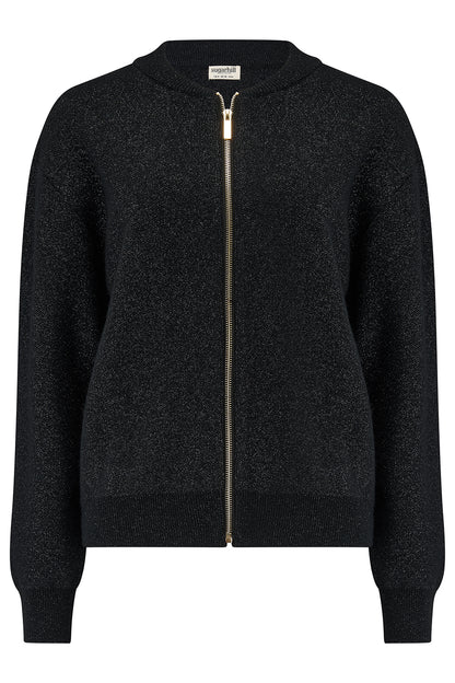 Solana Bomber Jacket - Black Sparkle