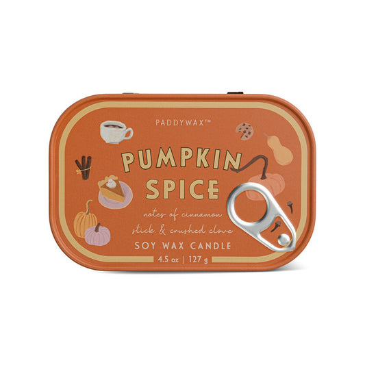 Pumpkin Spice Φυτικό Κερί 127gr σε μεταλλικό δοχείο-κονσέρβα, Bistro Pumpkin