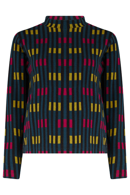 Sugarhill Brighton Isabel Πετρόλ Ζακάρ Τοπ με Print