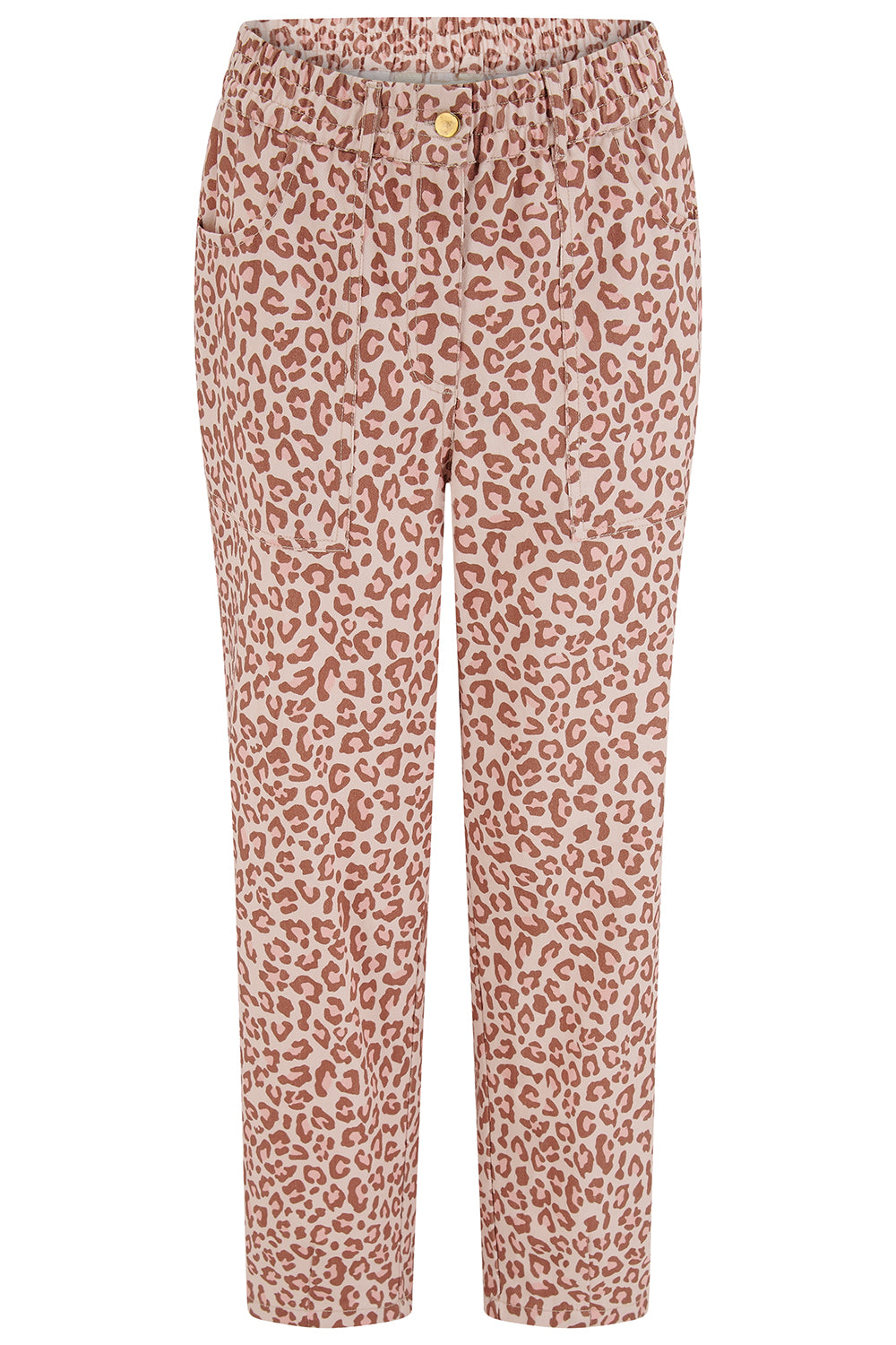 Rowan Trousers - Stone, Classic Leopard