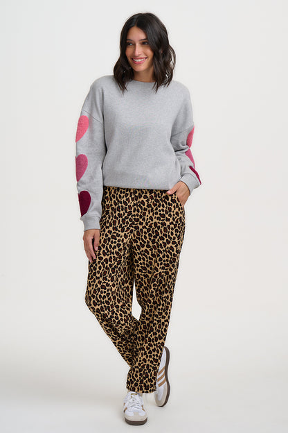 Sugarhill Brighton Vonnie Leopard Κοτλέ Παντελόνι