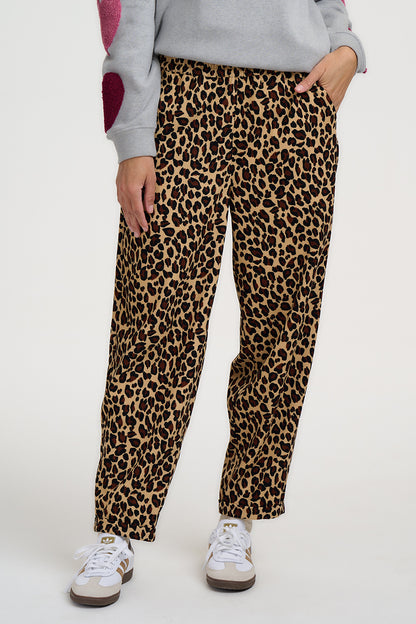 Sugarhill Brighton Vonnie Leopard Κοτλέ Παντελόνι