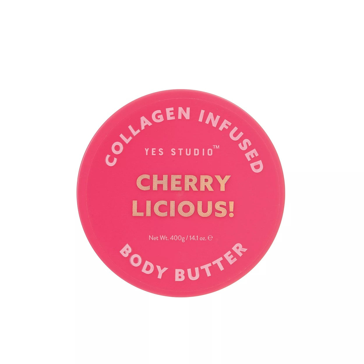 Vegan body butter με κολλαγόνο 400gr, Cherry Licious