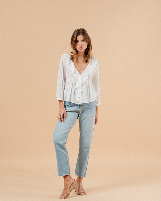 BLOUSE MEMORY ECRU