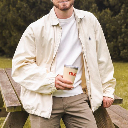 MUG THERMOS 310ml I'M HOT BEIGE