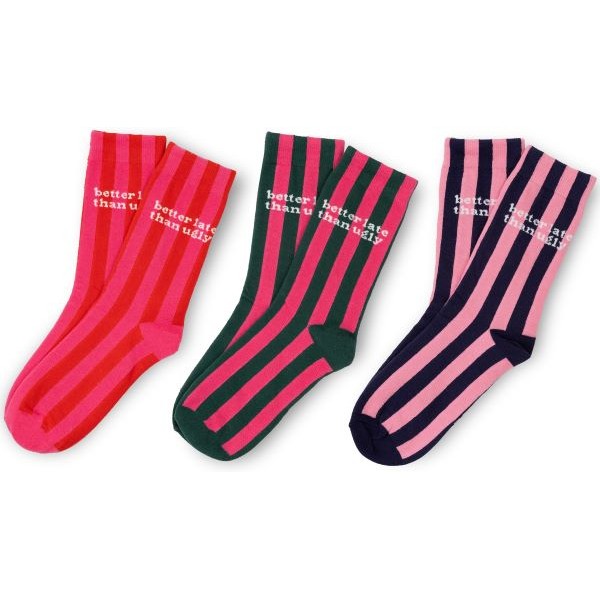 SOCKS SET BETTER LATE THAN UGLY 3 PAIRS S 38-45