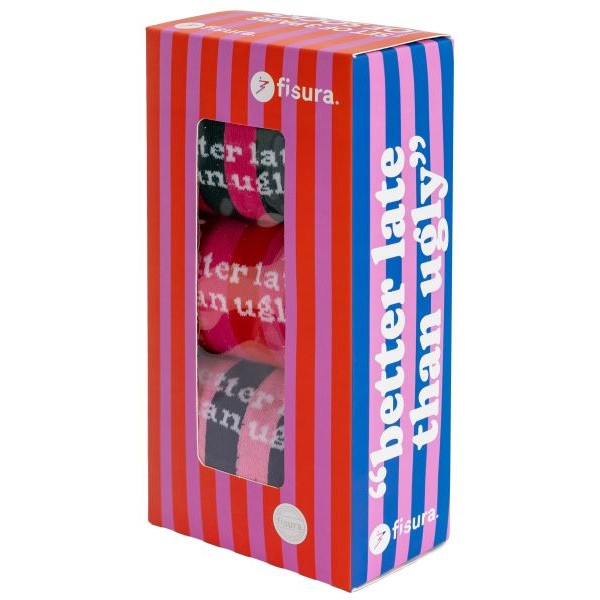 SOCKS SET BETTER LATE THAN UGLY 3 PAIRS S 38-45