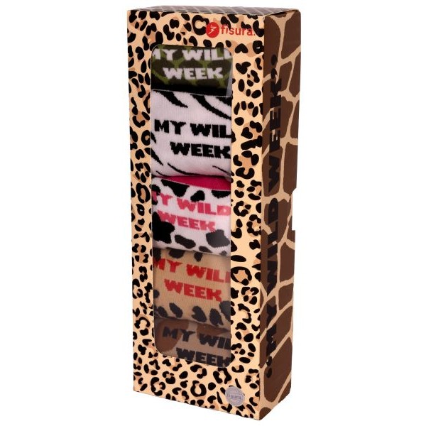 SOCKS SET MY WILD WEEK 5 PAIRS S 38-45