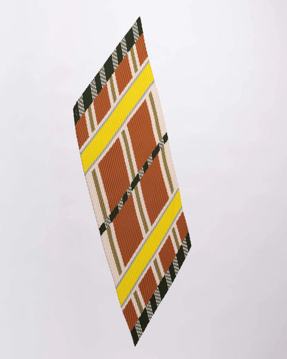 PLEATED SCARF SELENE / beige, bronze