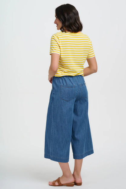 Maggie T-Shirt - Yellow/Off White, Rainbow Sunshine