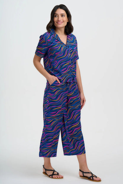 Odele Shirt - Bright Navy, Jazz Waves