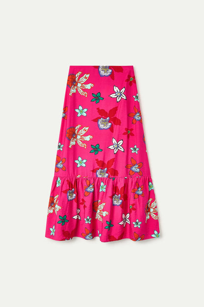 Vanda print maxi skirt