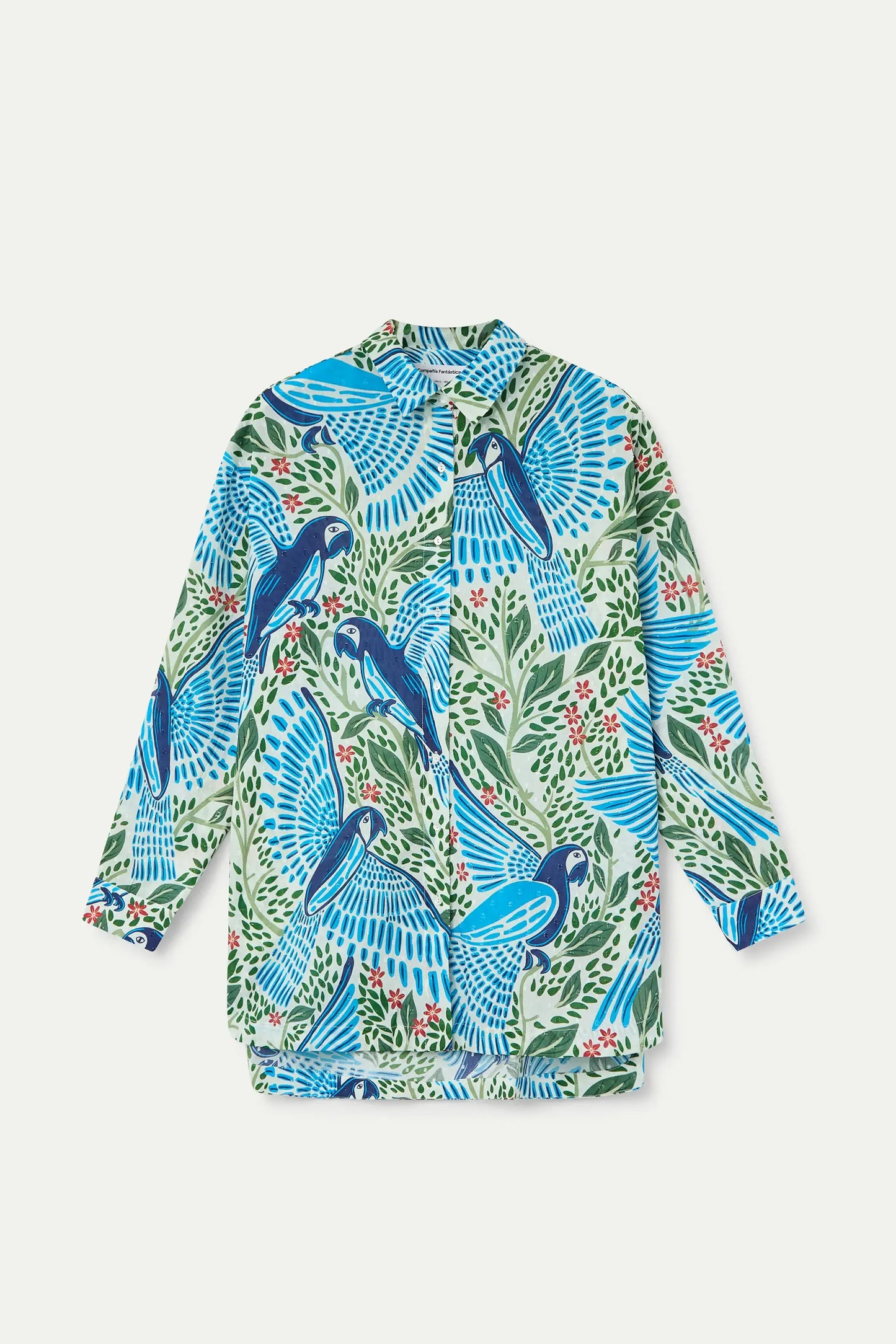 Parrot print shirt