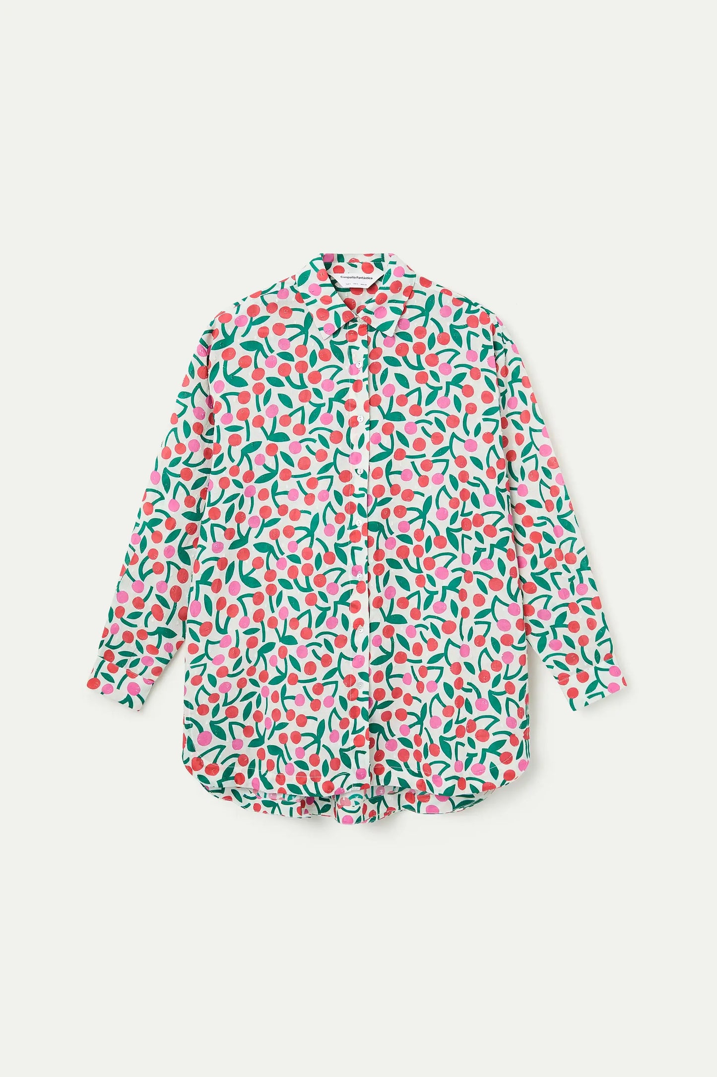 Burgundy print shirt