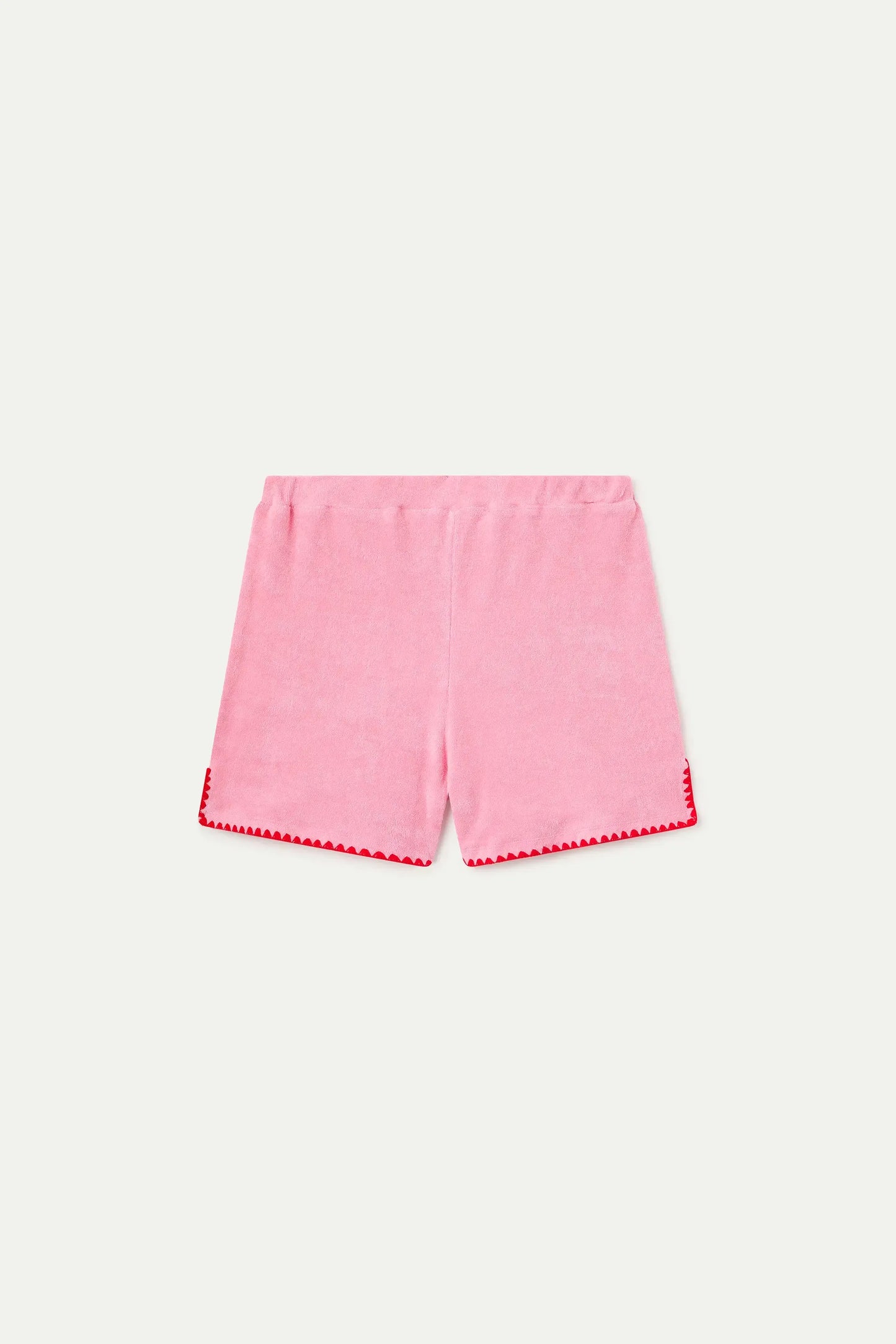 pink beach shorts