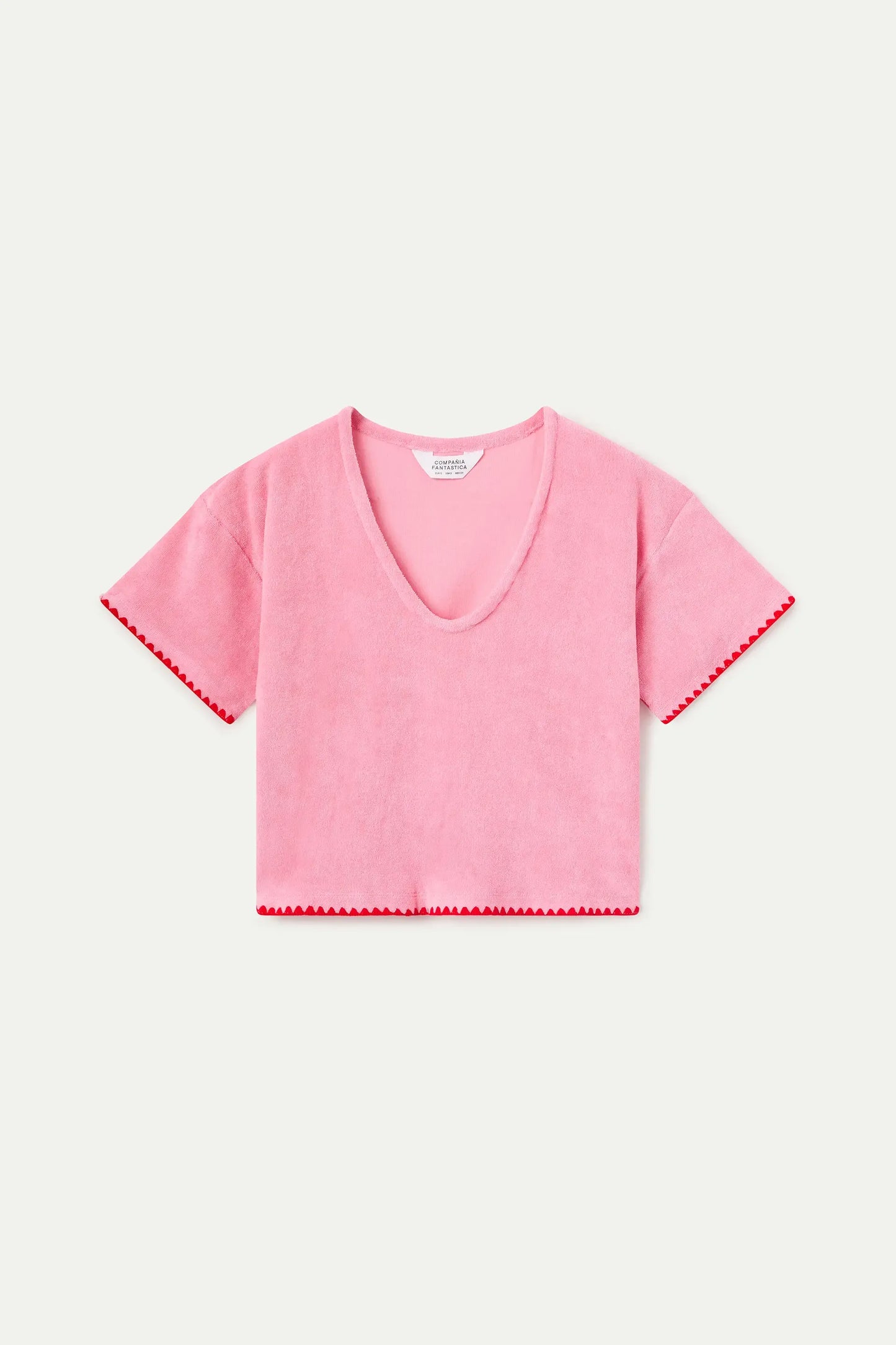100% cotton beach top with pink