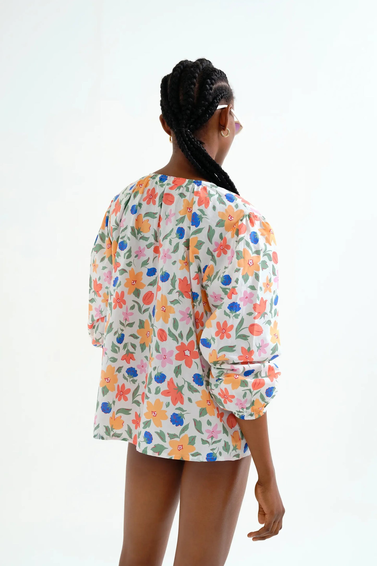 Lily Big print beach top