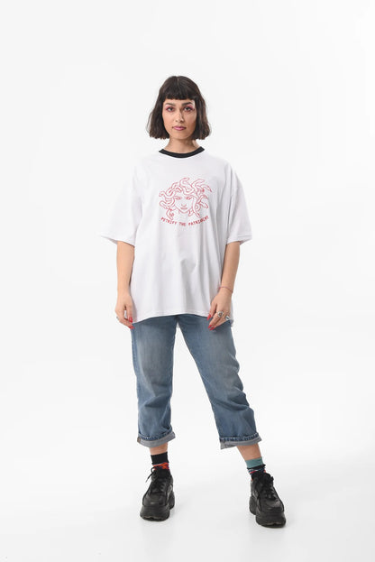 Petrify The Patriarchy - White Tshirt