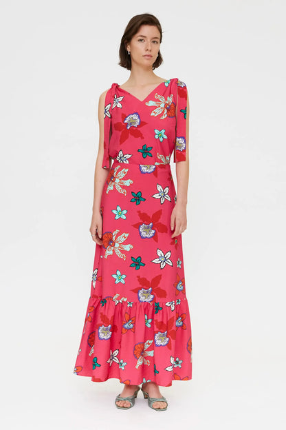 Vanda print maxi skirt