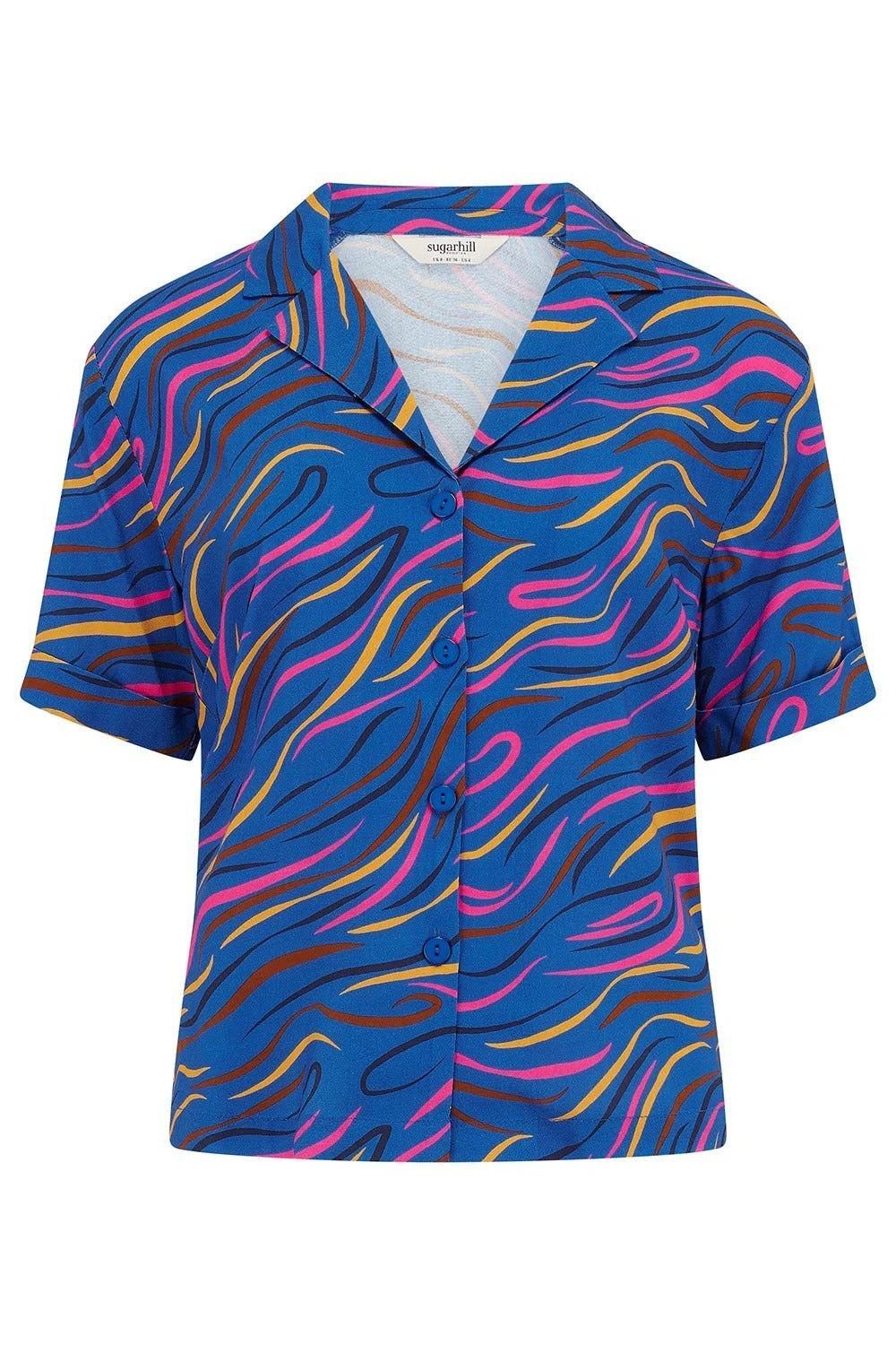 Odele Shirt - Bright Navy, Jazz Waves