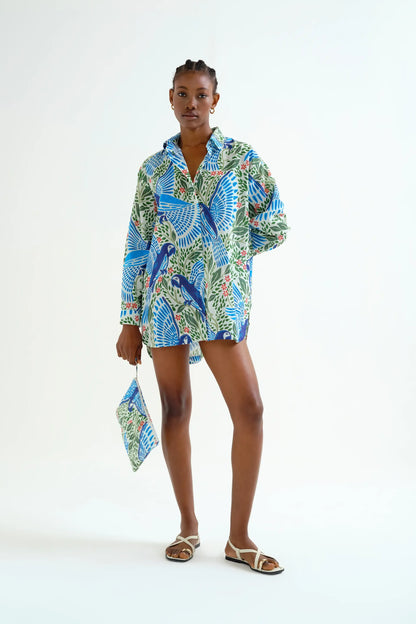 Parrot print shirt