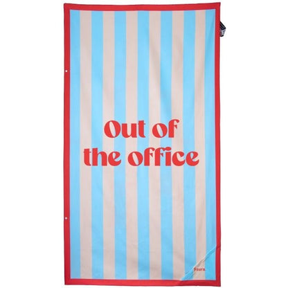 BEACH TOWEL "OUT OF THE OFFICE"