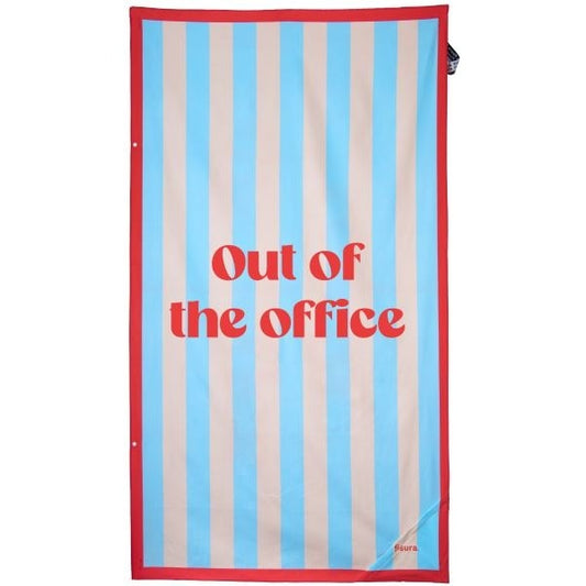 BEACH TOWEL "OUT OF THE OFFICE"